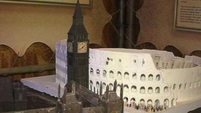 Big Ben made from chocolate