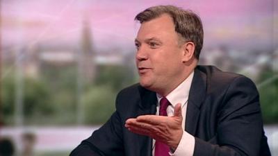 Shadow Chancellor Ed Balls