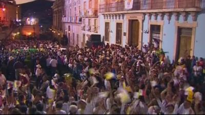 Hundreds celebrate the coming of the Pope in Guanajuato