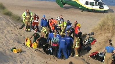 Sand dune rescue