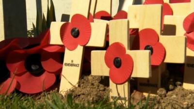 Remembrance crosses