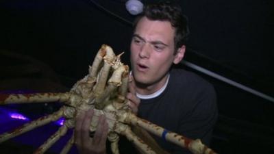 Joe with the world's biggest crab