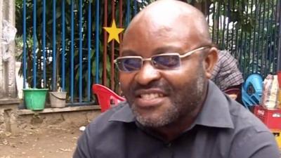 A Congolese man expresses his opinion on the ICC.