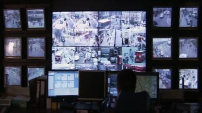 CCTV monitoring room