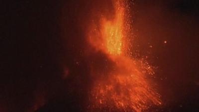 Watch Hayley's report on Mount Etna erupting...