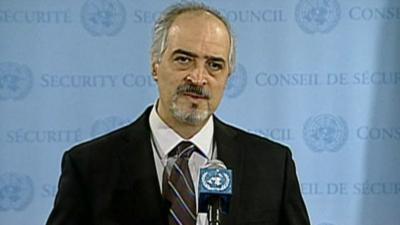 Syrian Ambassador to UN Bashar Ja'afari