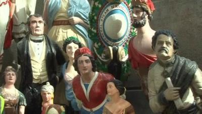 Figureheads at the Cutty Sark