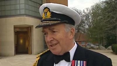 Lord West, commander of HMS Ardent