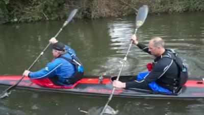 Sir Steve Redgrave and race partner Roger Hatfield