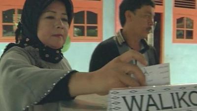 Voters in the Indonesian province of Aceh