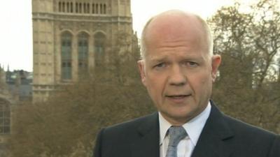 Foreign Secretary William Hague