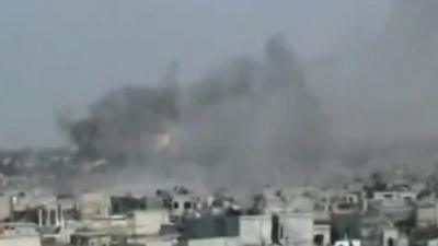 Smoke above Homs