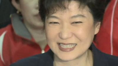 Ruling party leader and presumed presidential candidate Park Geun-hye.