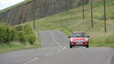 Car on a road