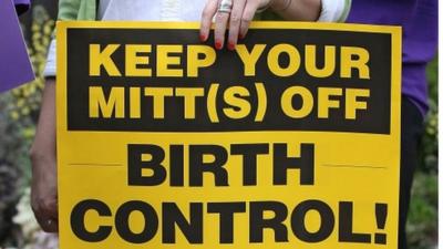 Pro-choice supporter's sign