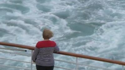 Woman aboard ship