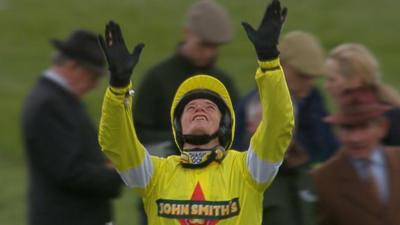 Neptune Collonges, ridden by Daryl Jacob, wins a dramatic Grand National