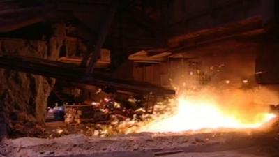 Furnace at former Corus plant