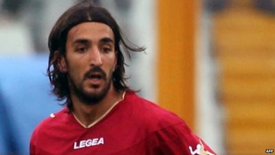 Livorno midfielder Piermario Morosini