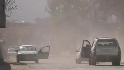 Abandoned cars in Kabul