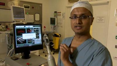 Surgeon Hashim Ahmed explains how the new prostate cancer probe works