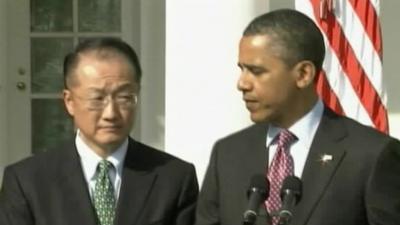 Dr Jim Yong Kim and Barack Obama