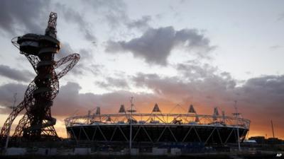 The Olympic stadium in London