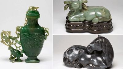 Some of the 18 Chinese pieces stolen from the Fitzwilliam Museum