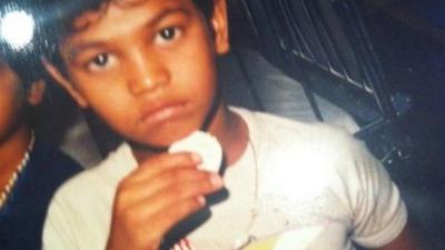 Saroo Brierley as a child