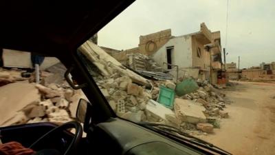 Destruction in Taftanaz