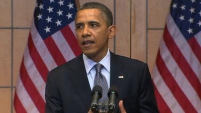 Obama speaks at the US Holocaust Memorial