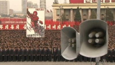 People gathered in North Korea