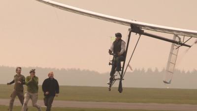 Human-powered plane