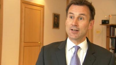 Culture Secretary Jeremy Hunt