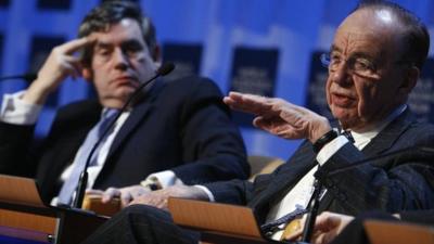 Gordon Brown and Rupert Murdoch