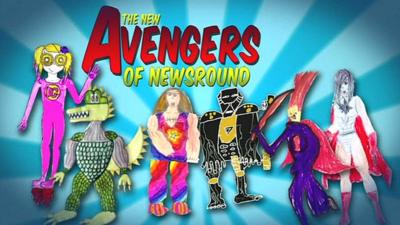 Six Newsround viewers' drawings of superheroes