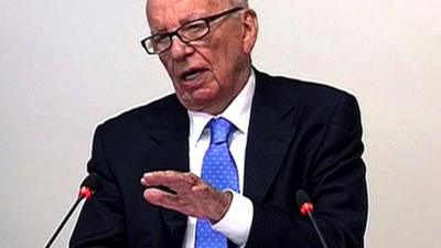 Rupert Murdoch at the Leveson Inquiry