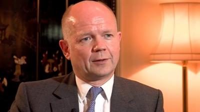 Foreign Secretary William Hague