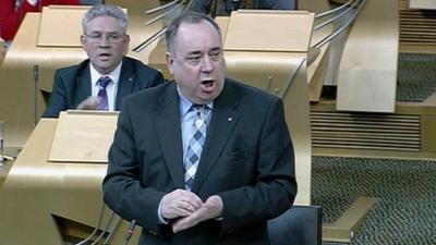 First Minister Alex Salmond