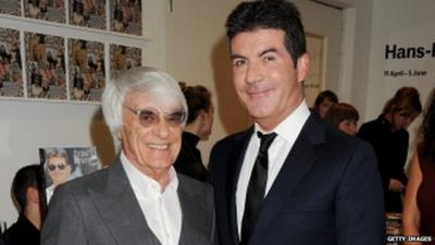 Bernie Ecclestone and Simon Cowell