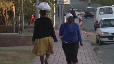 Pedestrians in South Africa