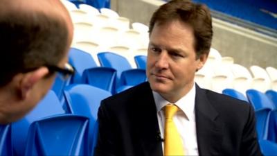 Nick Robinson and Nick Clegg