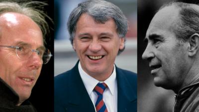 John Motson's history of England managers