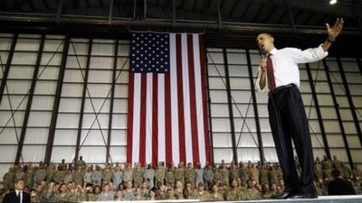 Barack Obama addresses Afghan troops