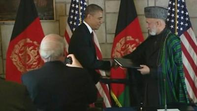 President Obama and Hamid Karzai