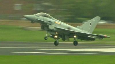 RAF Typhoon jet