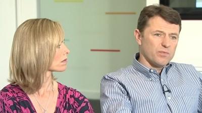 The parents of Madeleine McCann