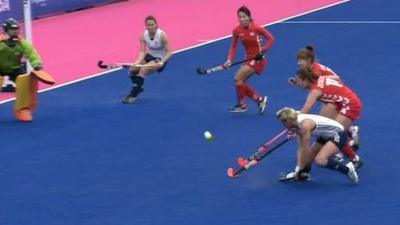 Alex Danson scores for team GB