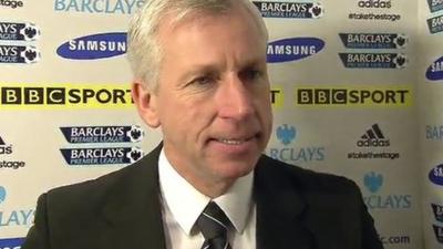 Newcastle manager Alan Pardew