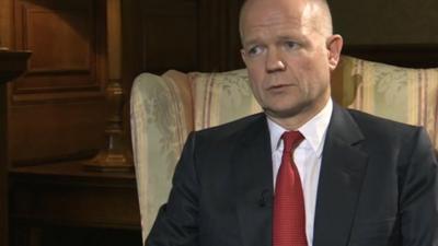 Foreign Secretary William Hague